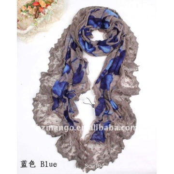 2016 latest fashion lace scarf